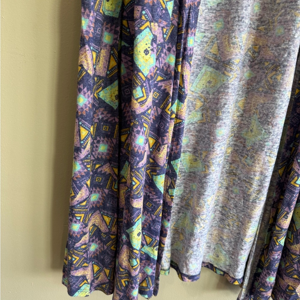 NWT LuLaRoe Multicolor Patterned Long Duster Card… - image 3